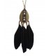 N1827 - Exotic feather tassel sweater chain necklace